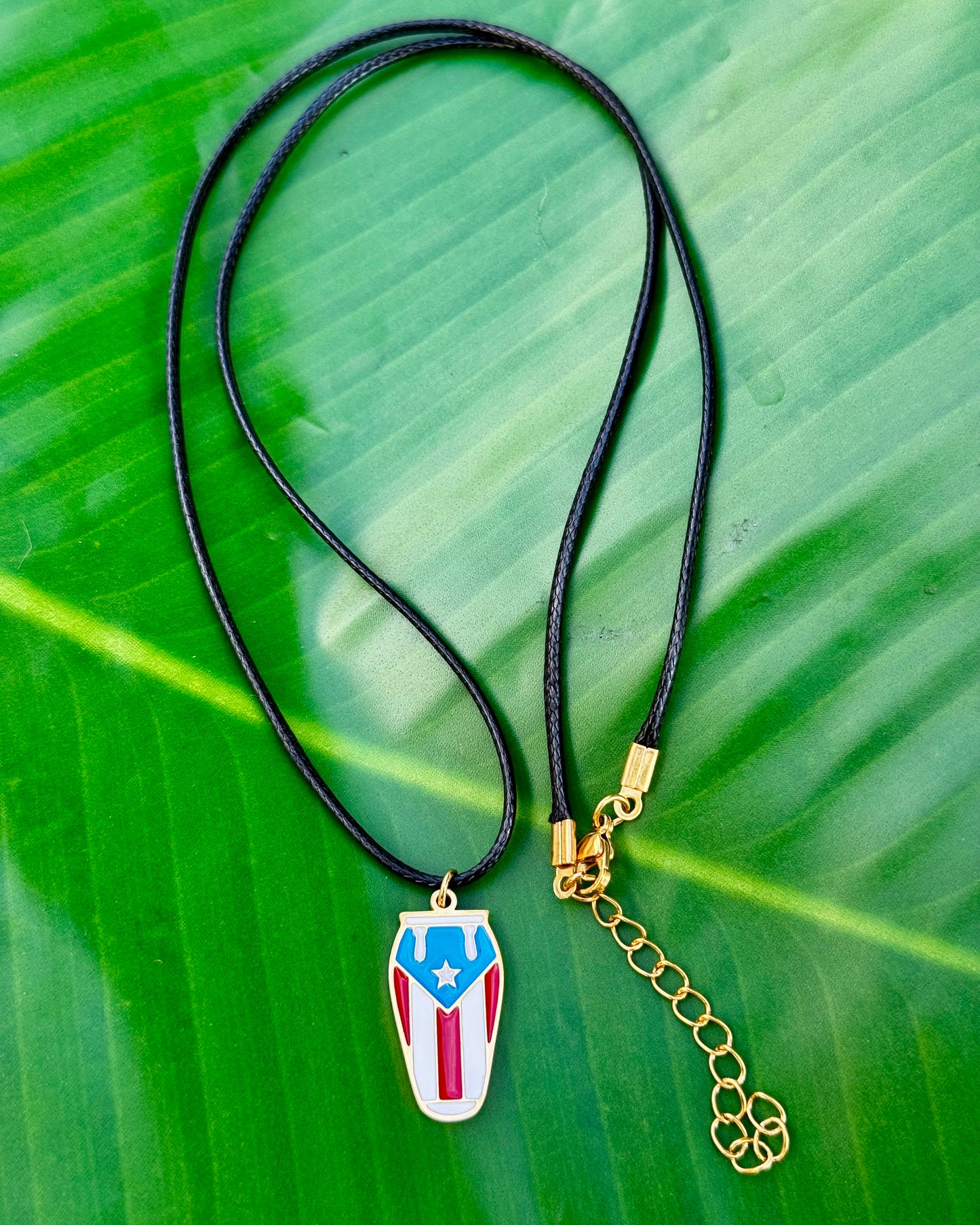 Boricua Rhythm Conga Necklace