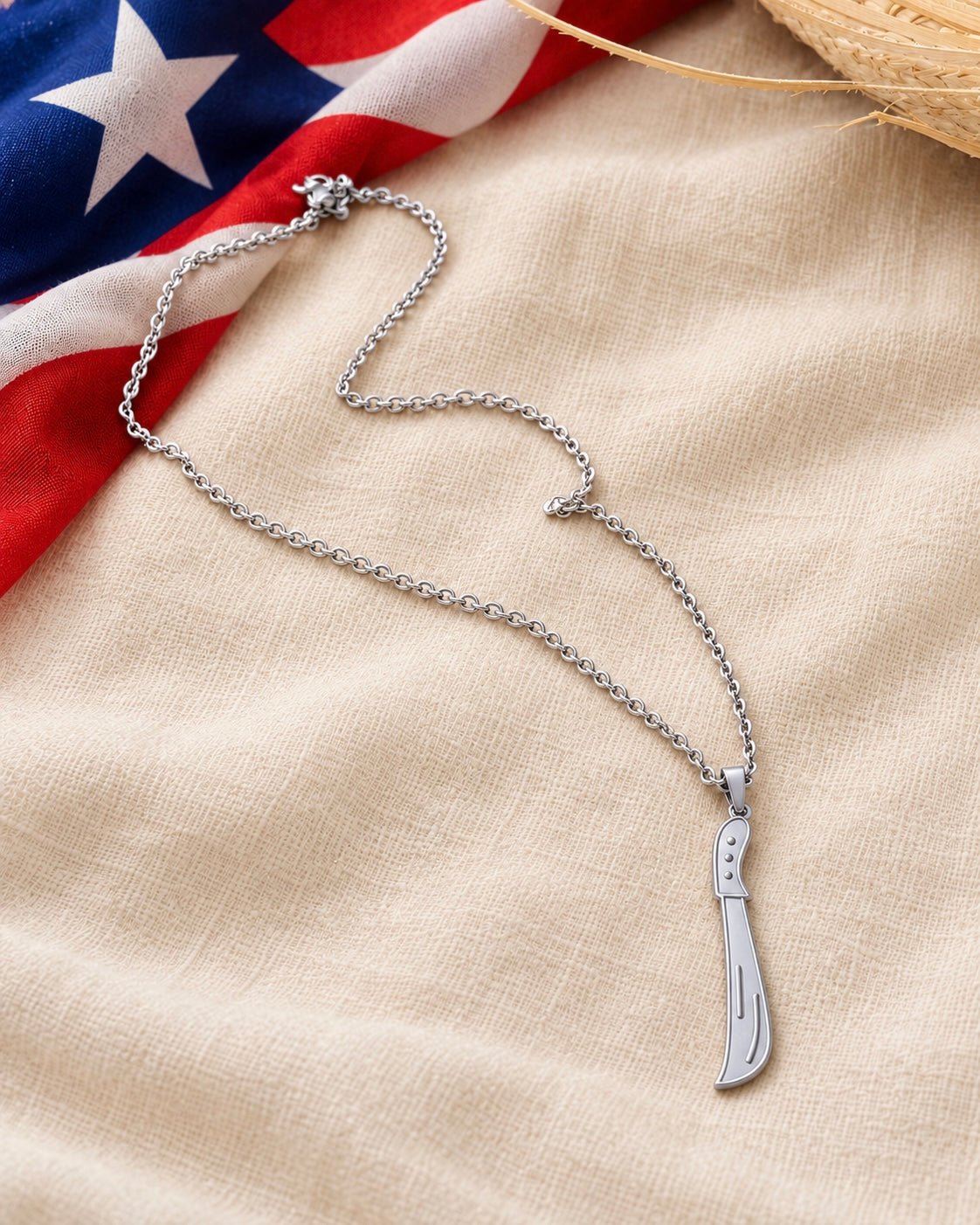 Boricua Machete Necklace – Stainless Steel