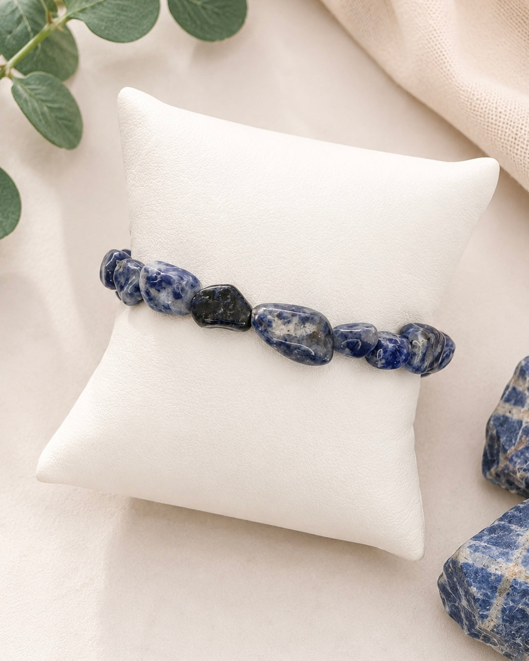 Sodalite Adjustable Bracelet – Clarity • Balance • Intuition