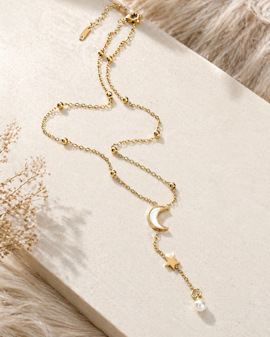 Luna Pearl Drop Necklace