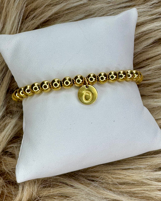 Gold Stainless Steel Sphere Bracelet