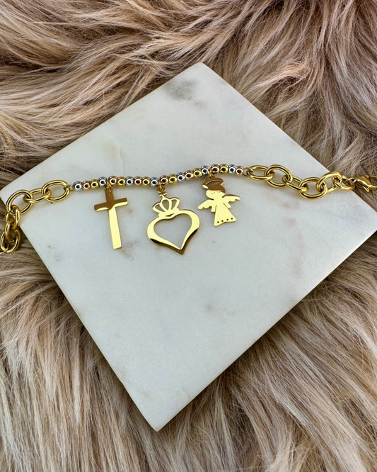 Angel Two Tone Bracelet