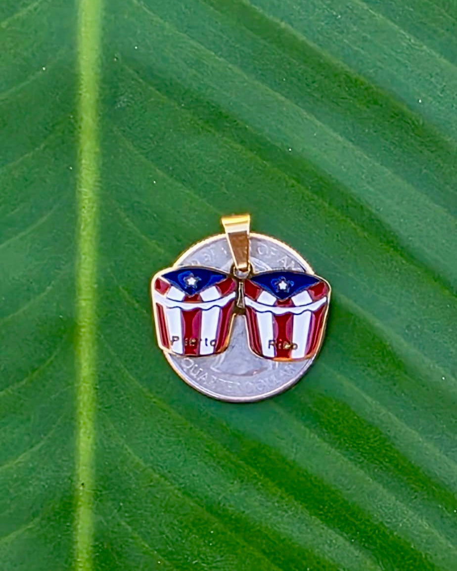 Puerto Rico Bongo Charm
