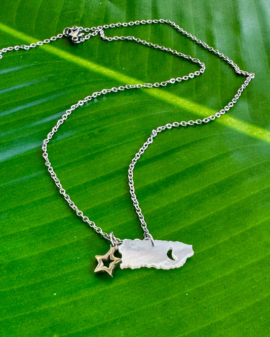 Puerto Rico White Charm Necklace