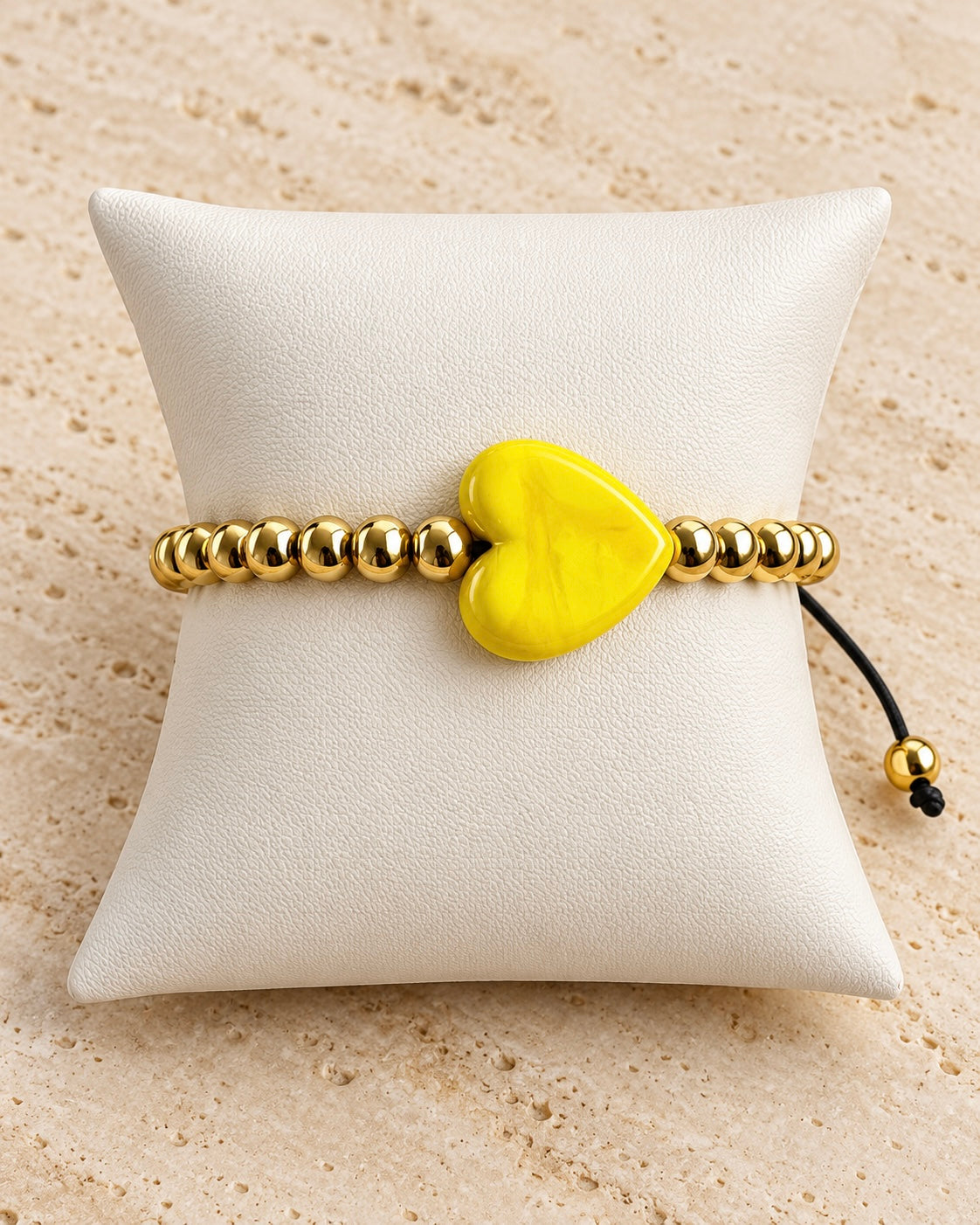 Colorful Heart Adjustable Bracelet — Stainless Steel