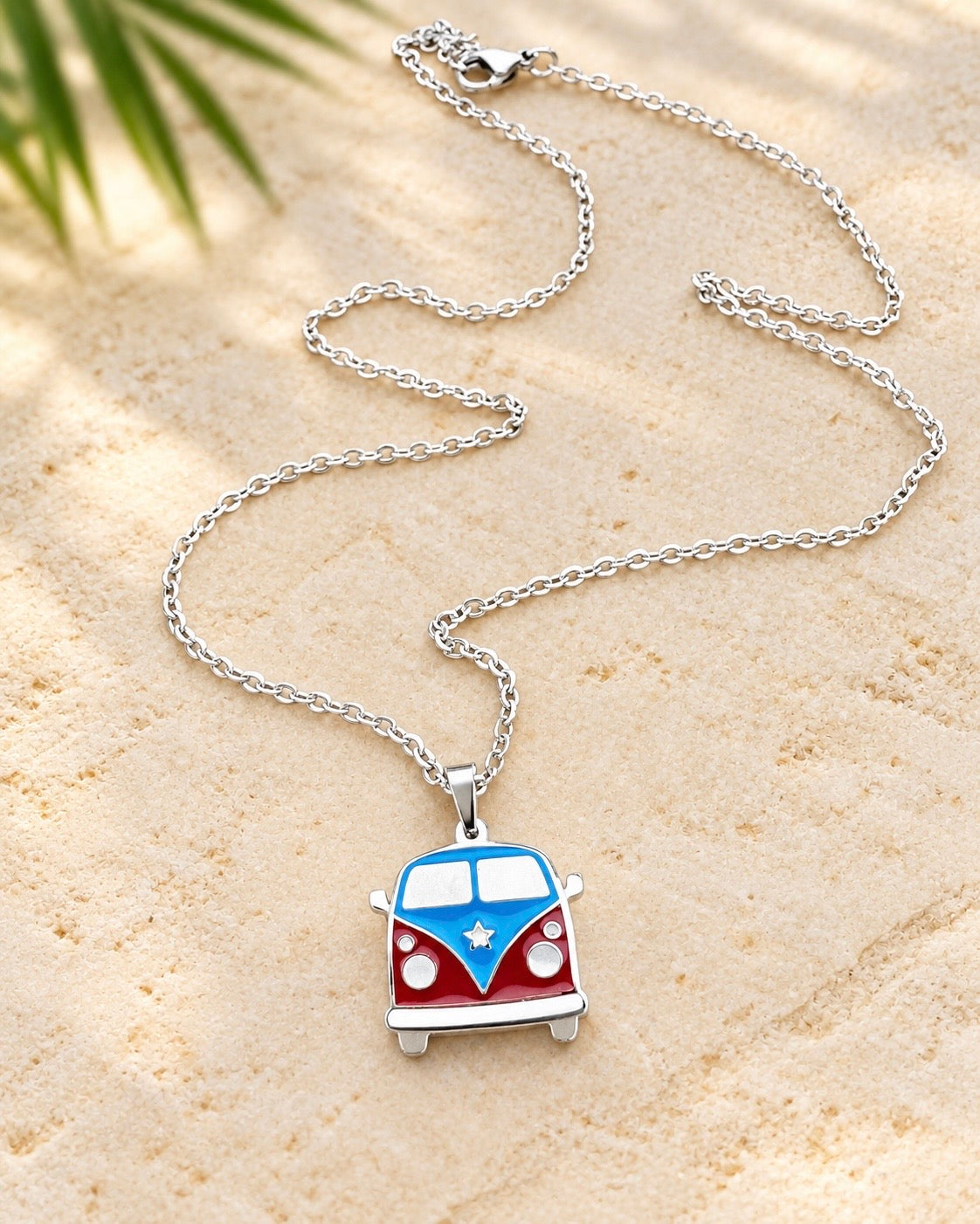Volkswagen Puerto Rico Flag Stainless Steel Necklace – 18"
