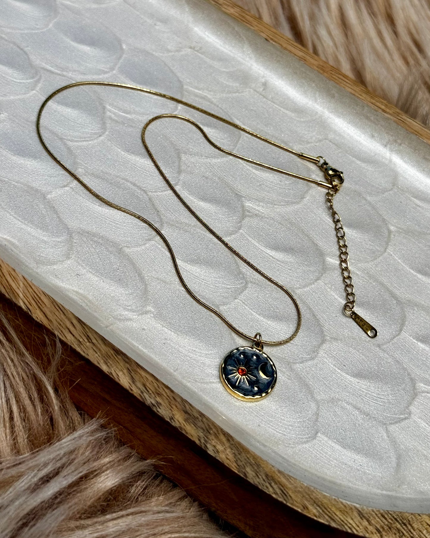 Celestial Moon & Sun Necklace