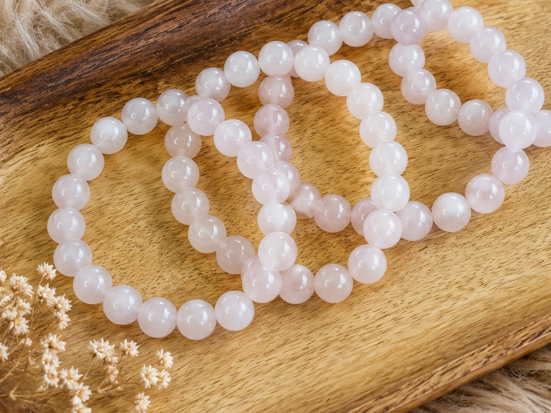 10mm Rose Quartz Sphere Bracelet