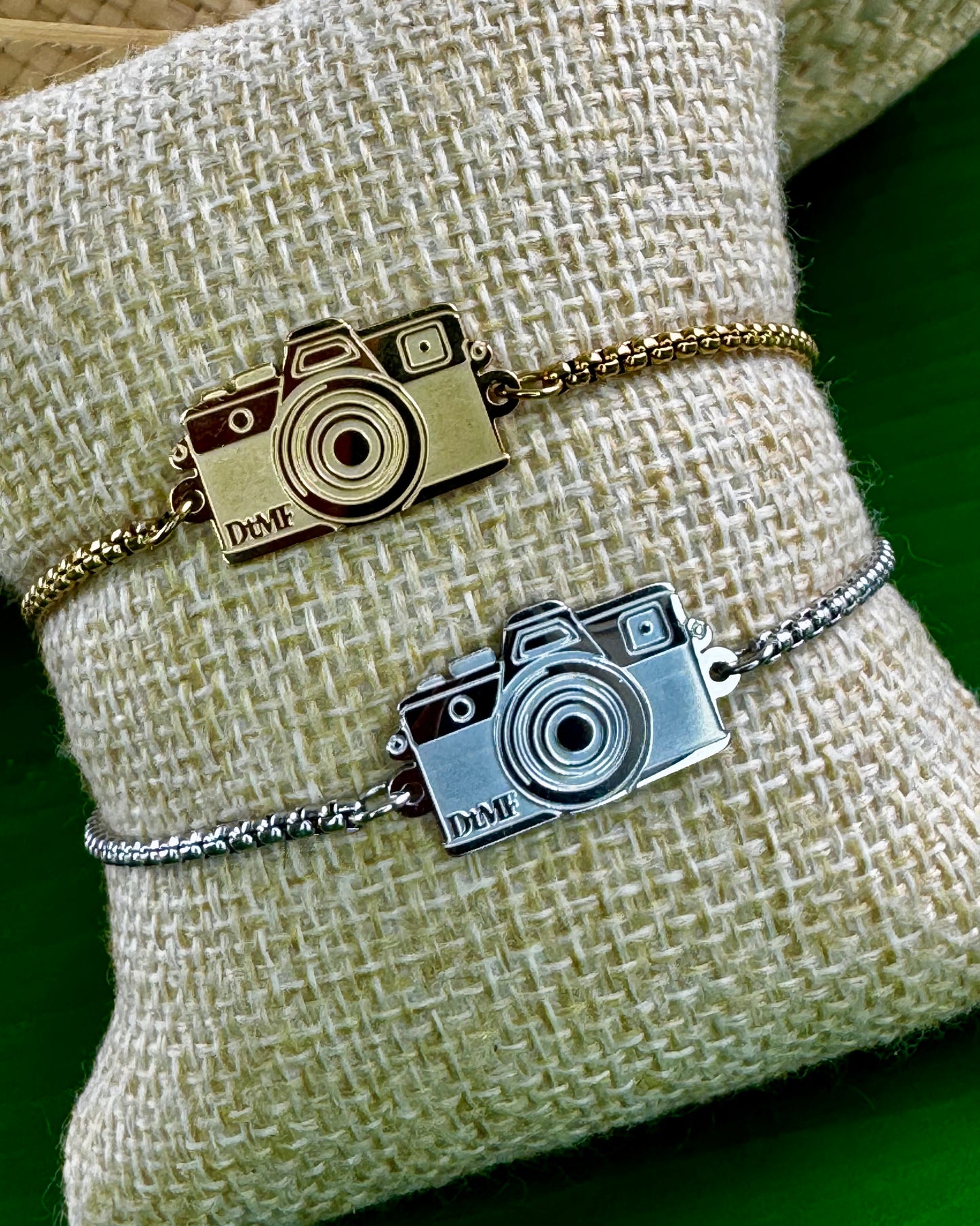 Camera Adjustable Bracelet – Stainless Steel (Gold & Silver)
