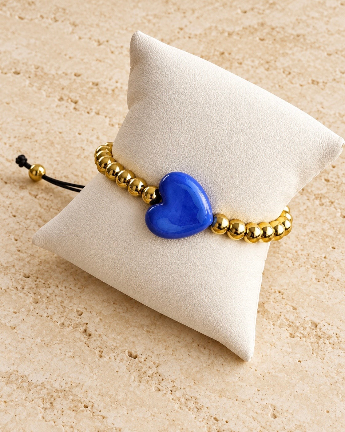 Colorful Heart Adjustable Bracelet — Stainless Steel