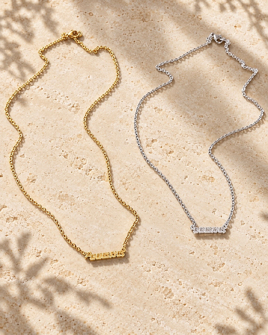 Boricua Letter Necklace – Stainless Steel