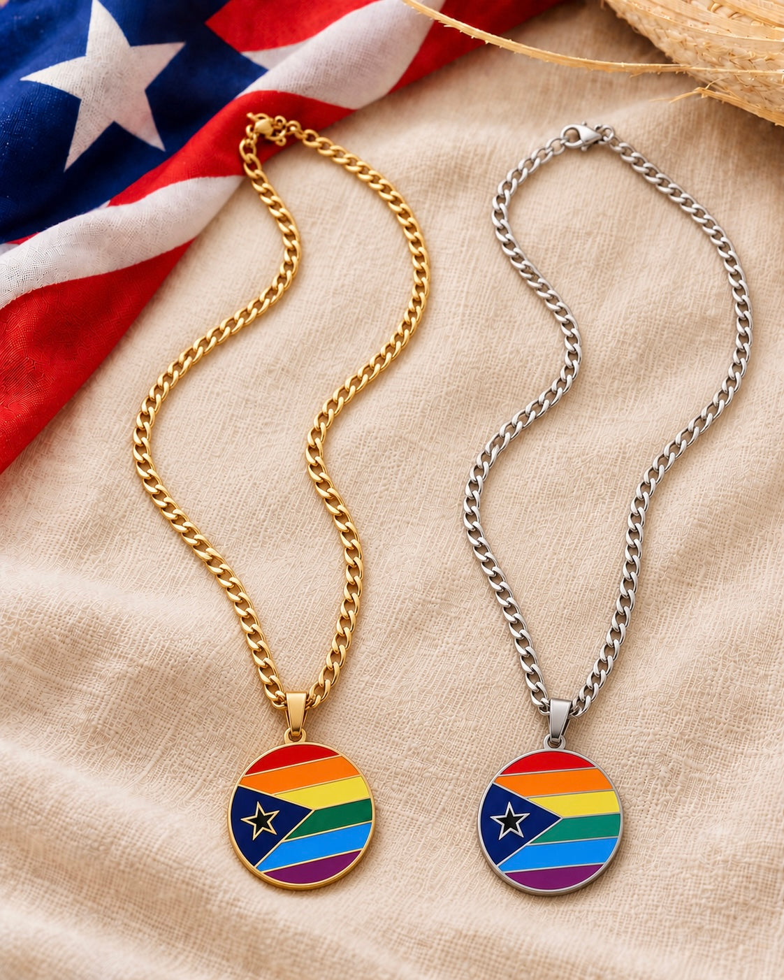 Puerto Rican Pride Necklace – 20 Inches