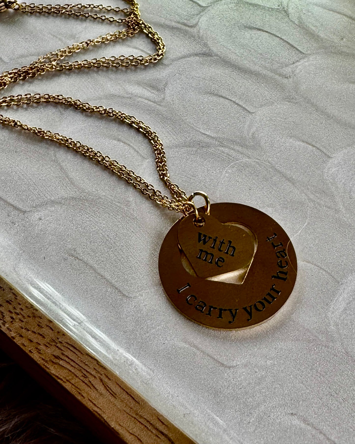 I Carry your Heart Necklace