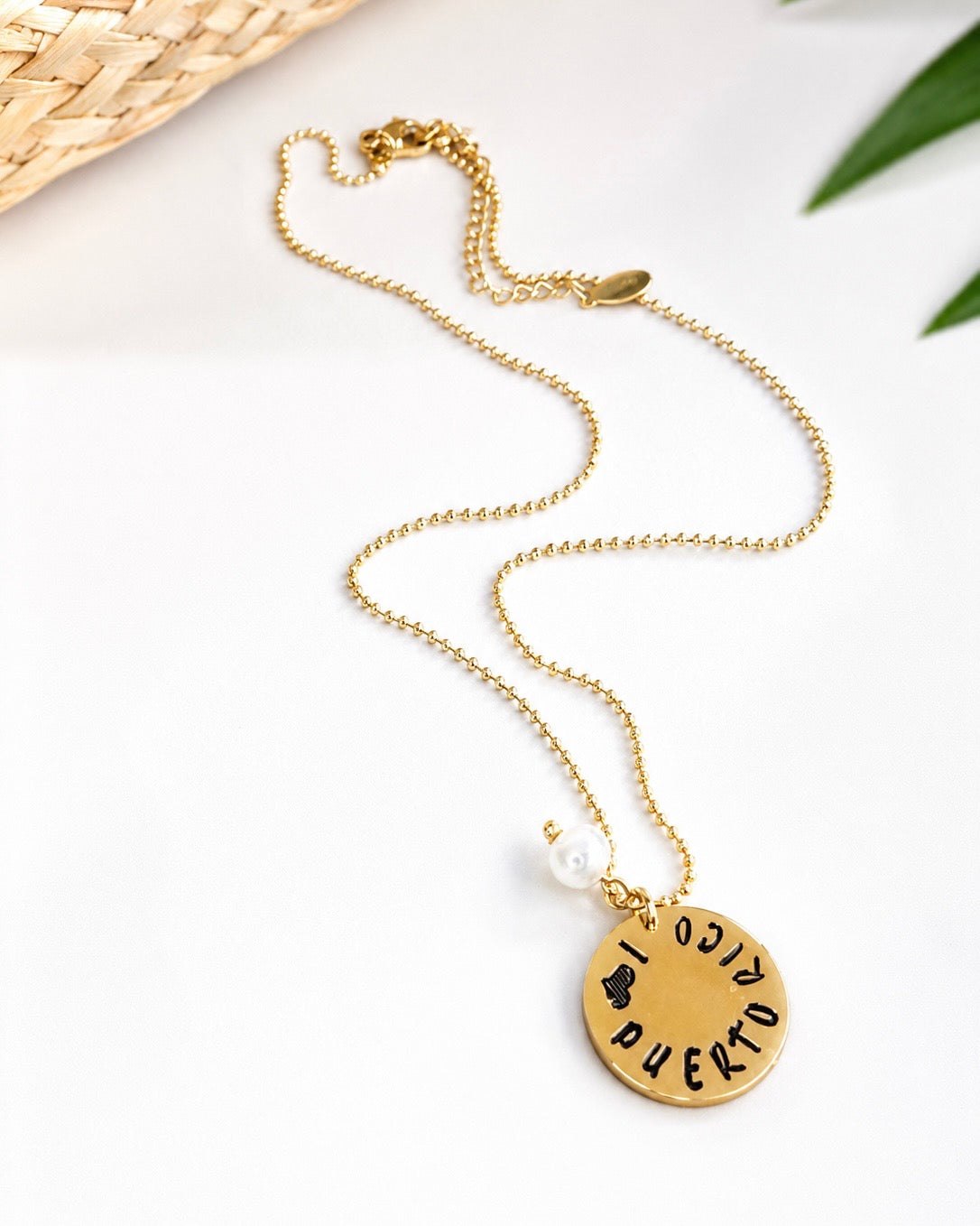 Mi Puerto Rico Pearl Ball Chain Necklace