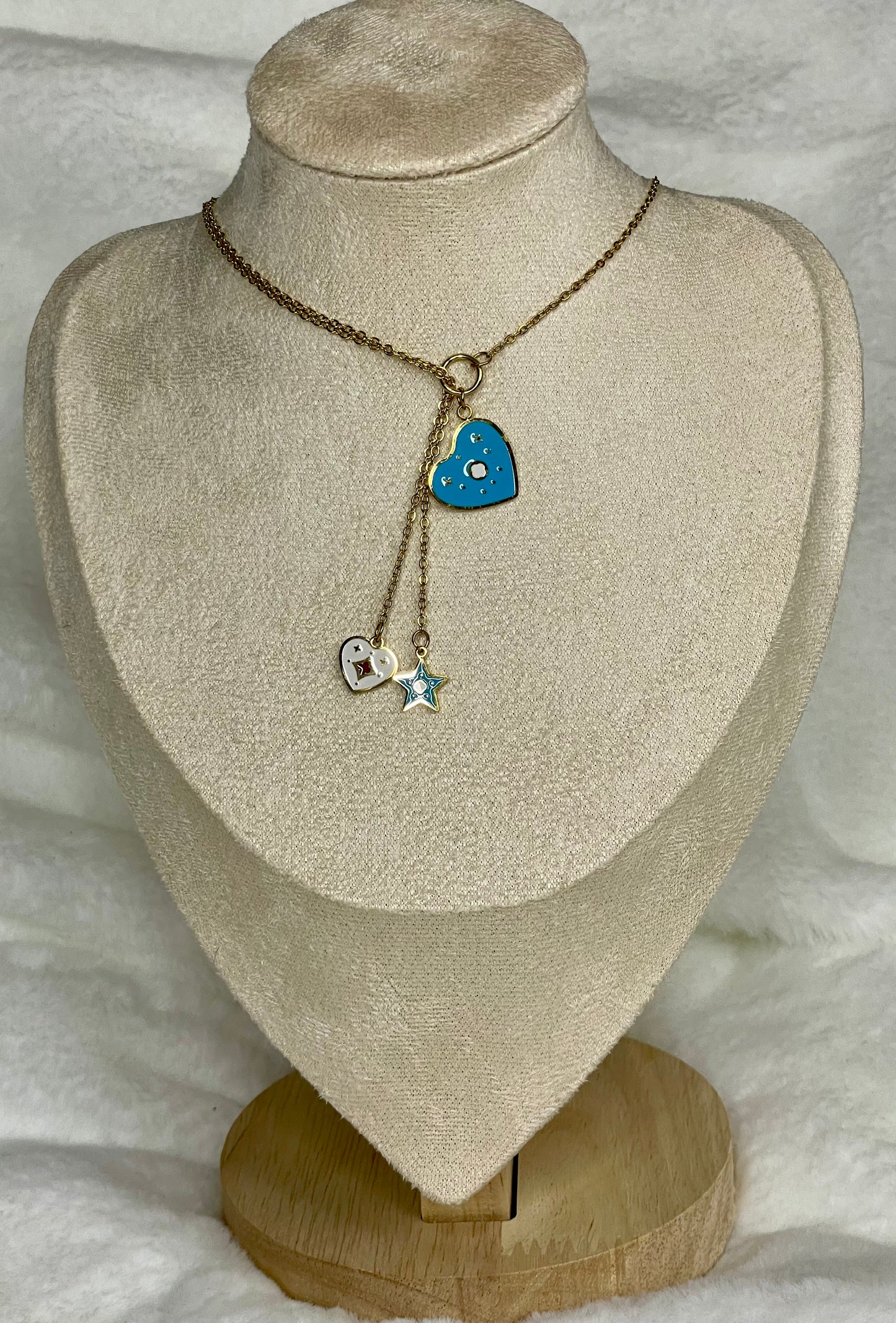 Blue Heart Necklace