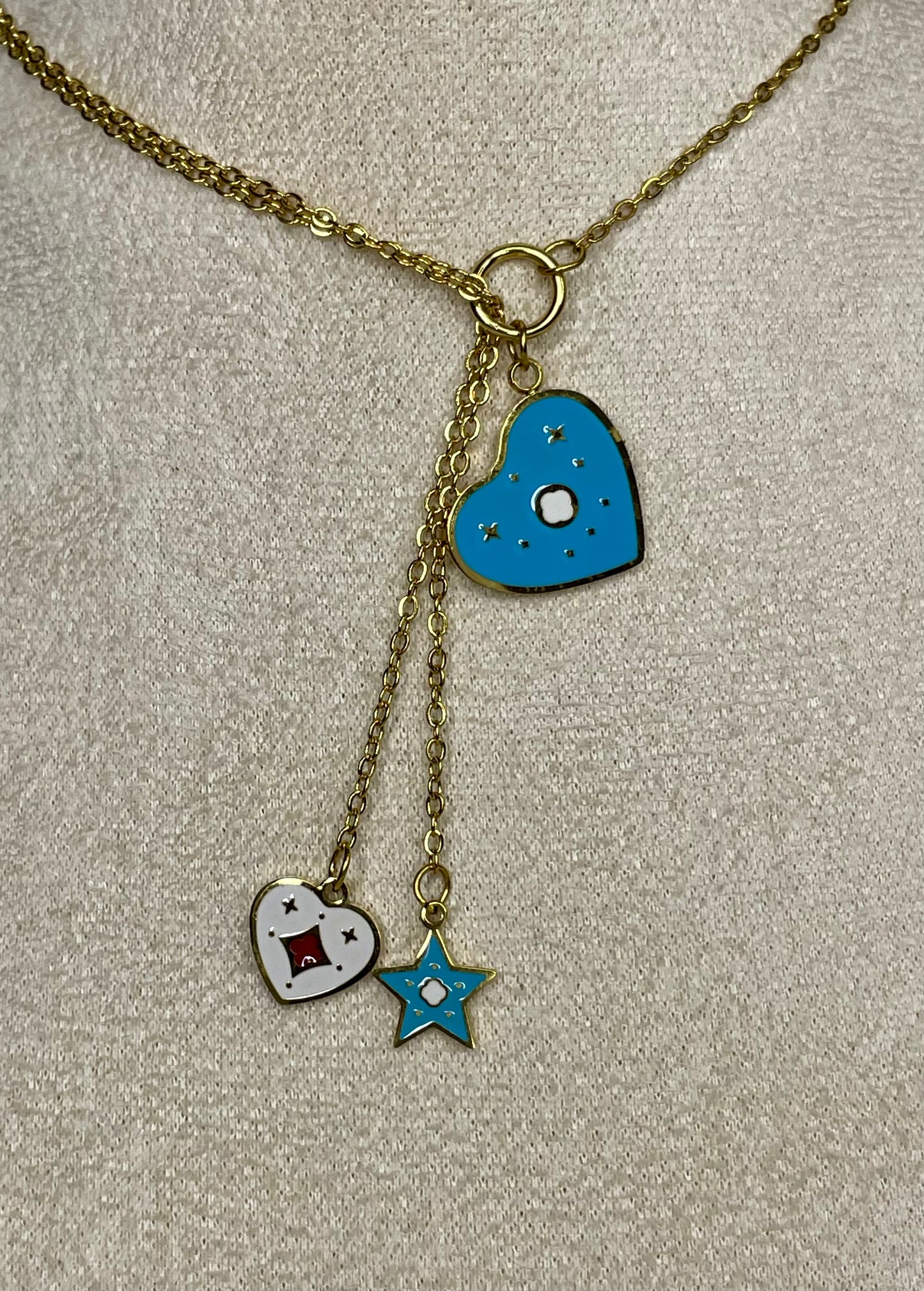 Blue Heart Necklace