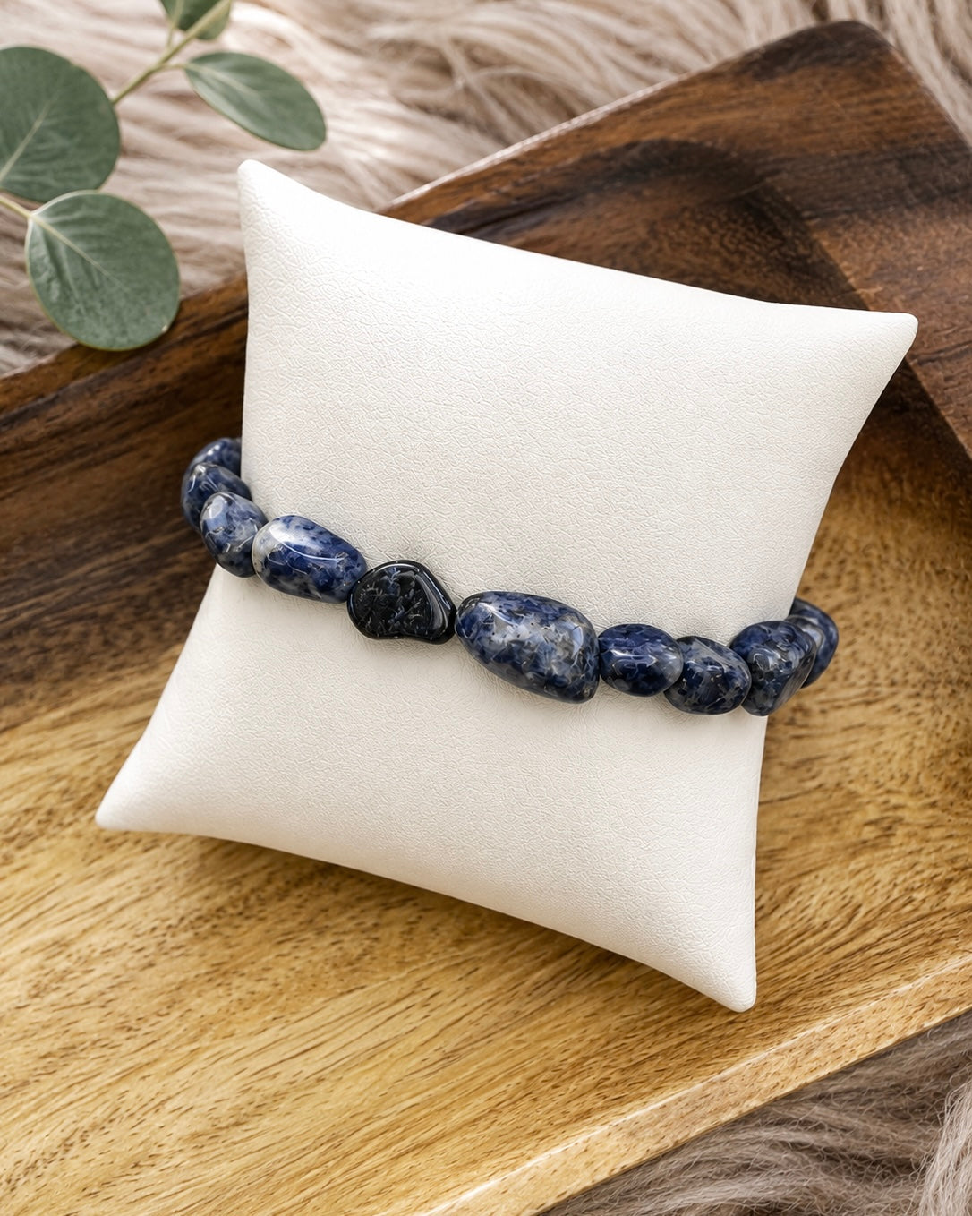 Sodalite Adjustable Bracelet – Clarity • Balance • Intuition