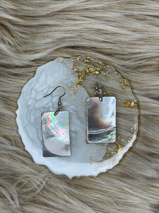 Shell Rectangular Earrings