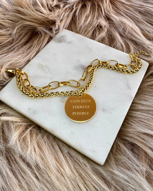 “Con Dios Todo es Posible” Bracelet