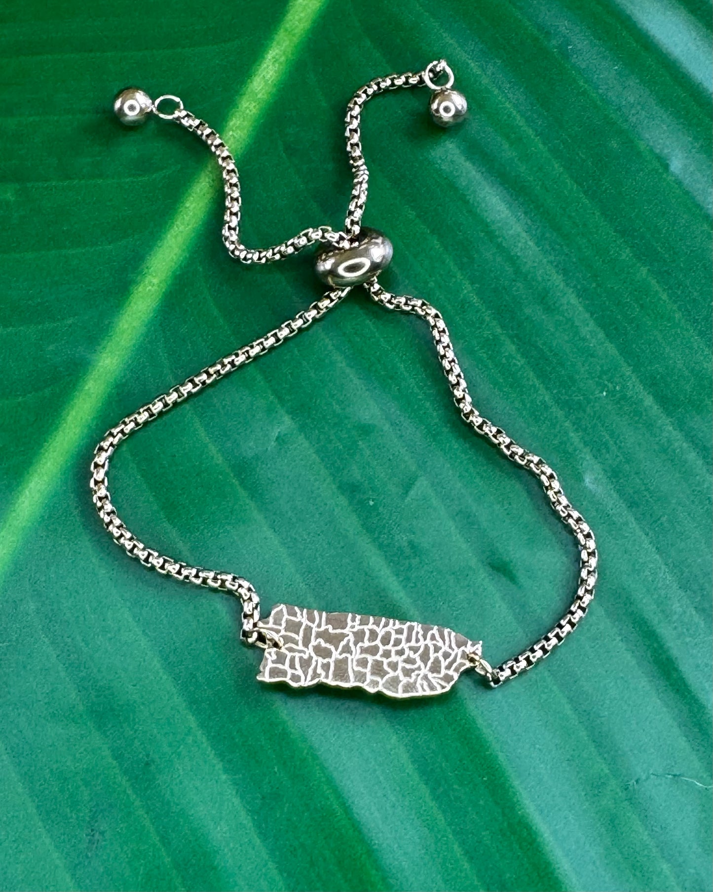 Puerto Rico Map Bracelet