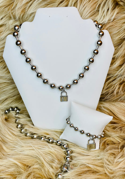 Copy of 10mm Ball Chain Necklace with Lock