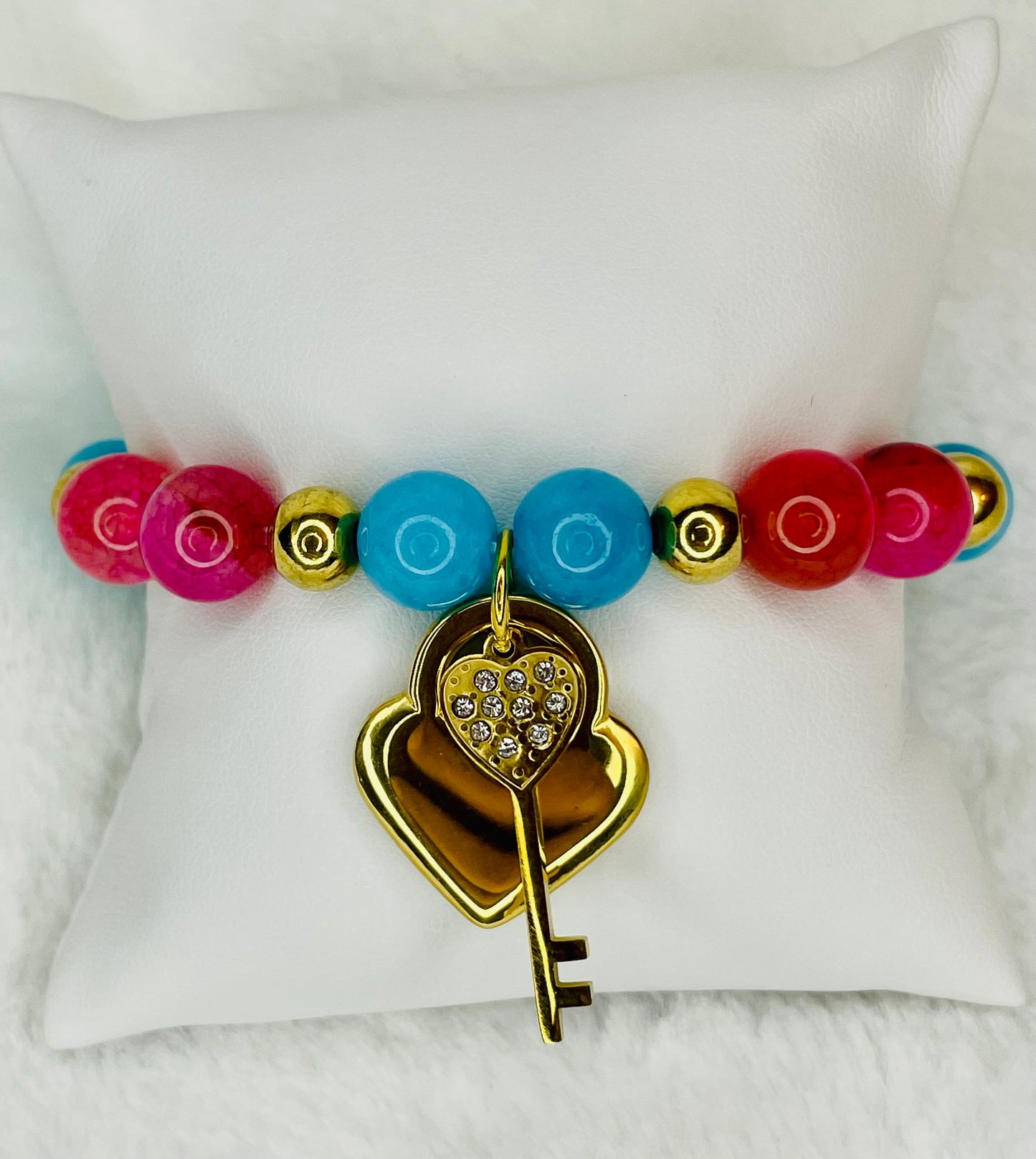 Heart & Key Bracelet