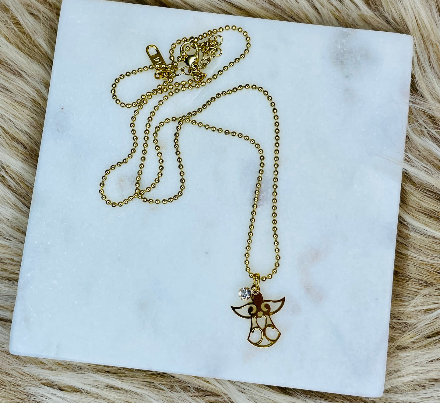 Gold Plated Angel Necklace