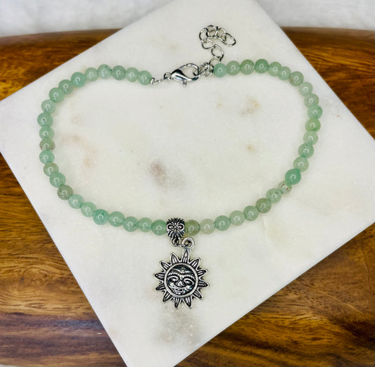 Aventurine Sun Anklet