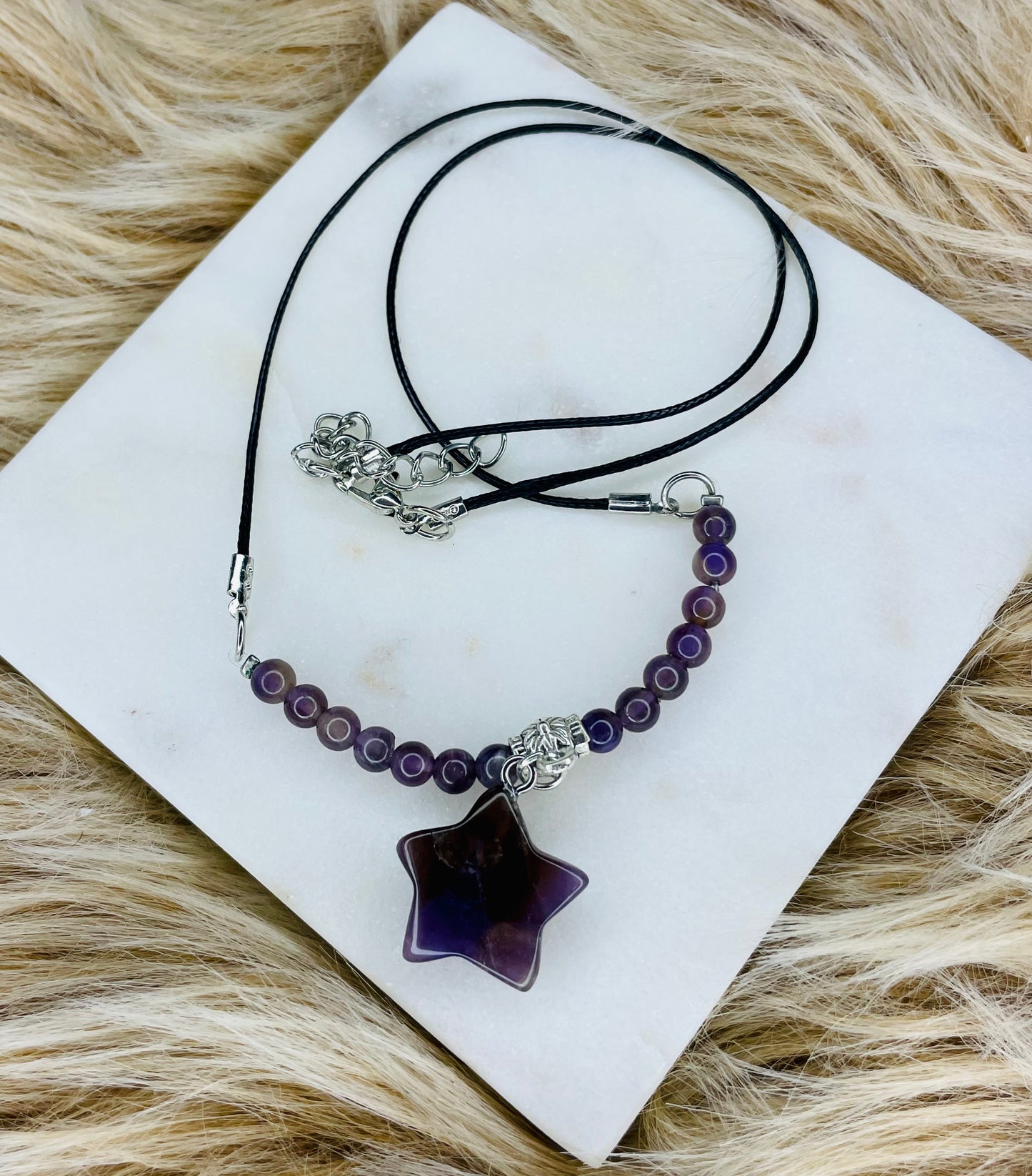 Amethyst Star Choker