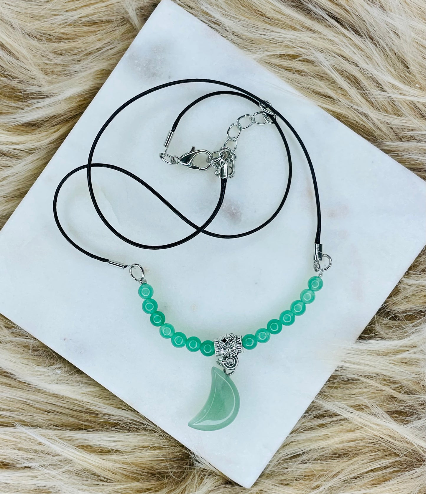 Aventurine Half-Moon Choker