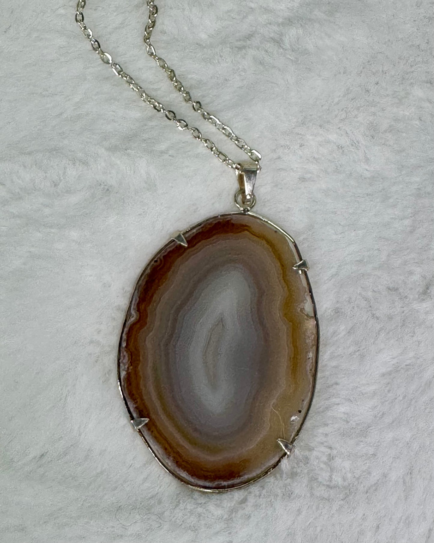 Beige Agate Charm