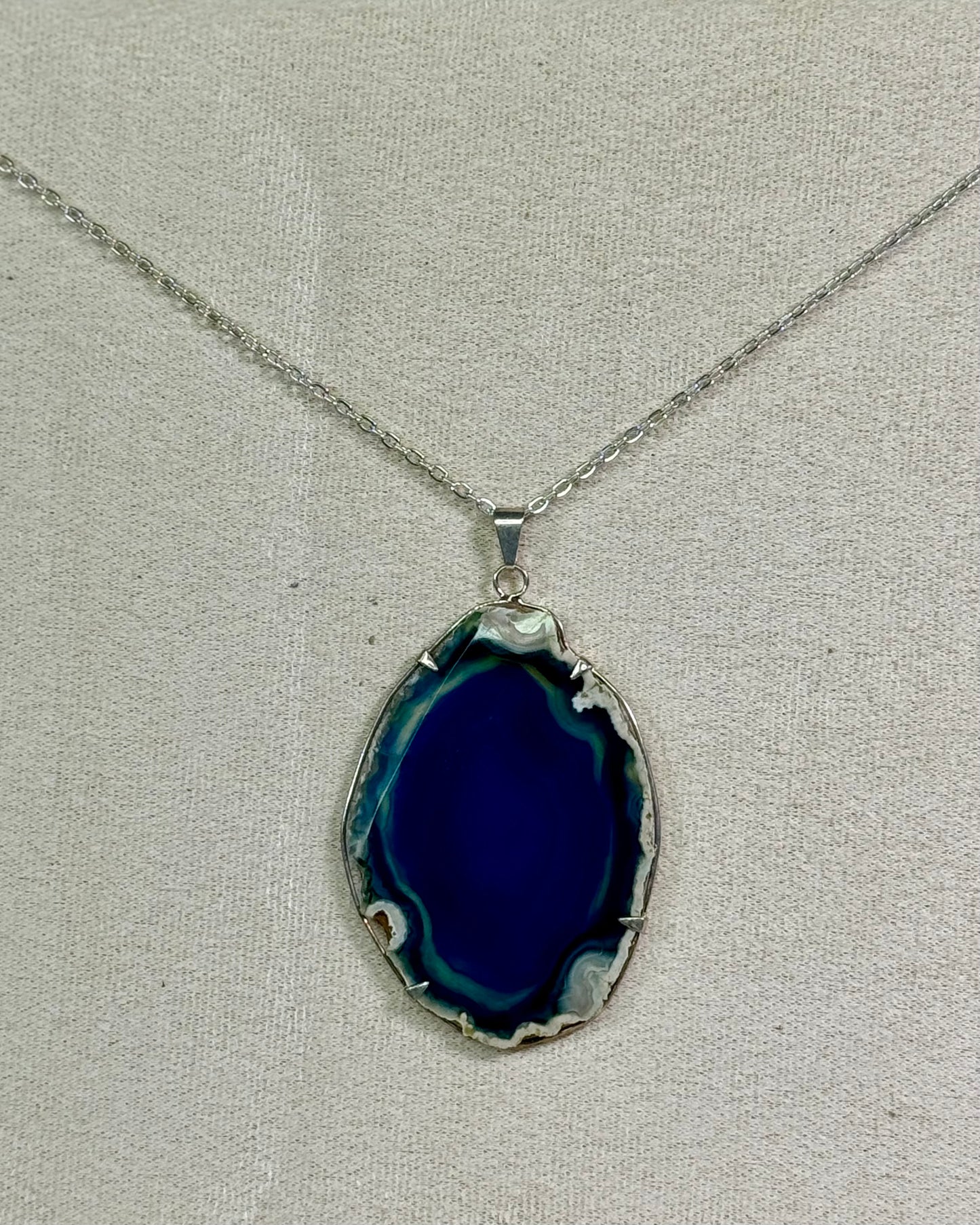 Blue Agate Charm