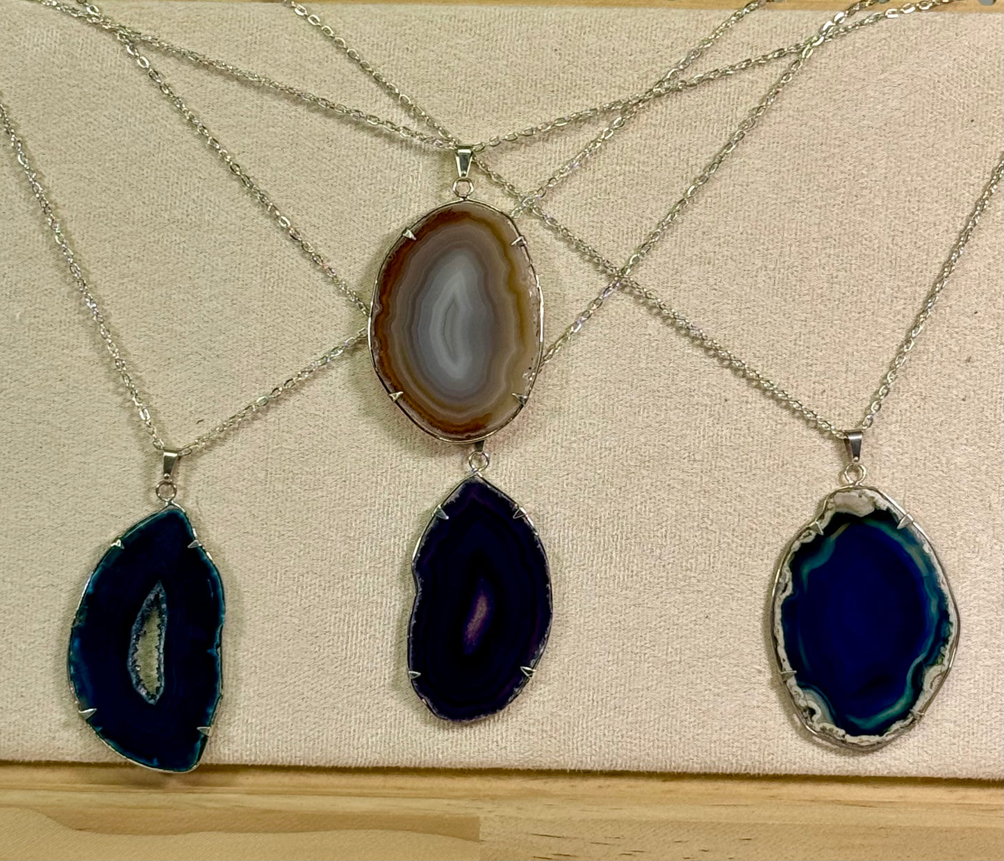 Blue Agate Charm