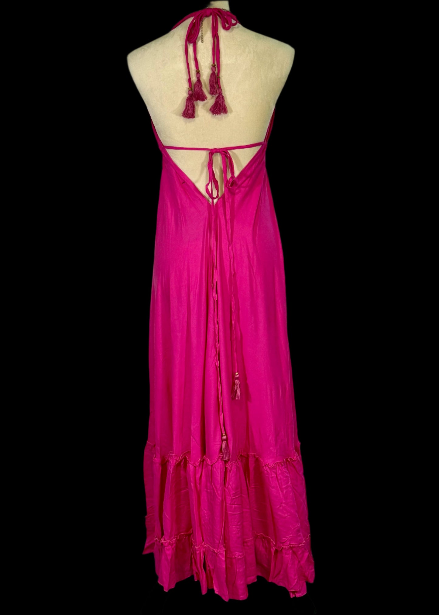 Bohemian Long Dress- Magenta