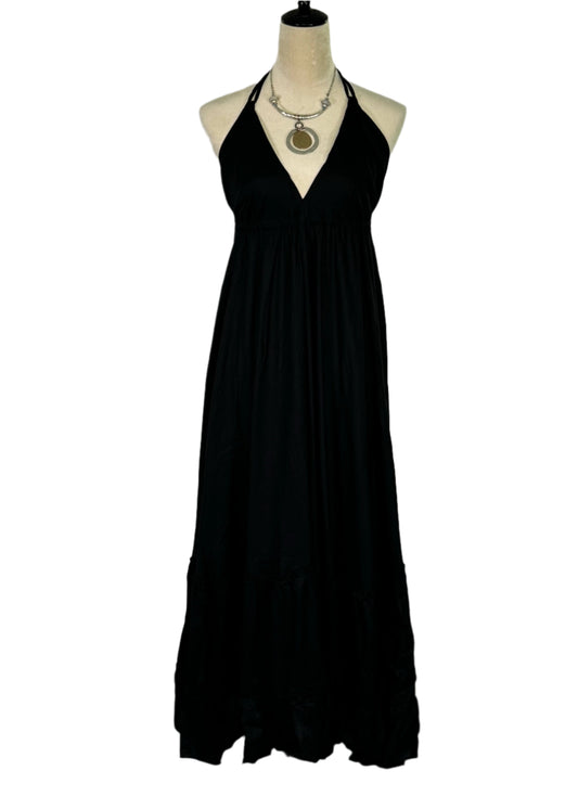 Bohemian Long Dress- Black