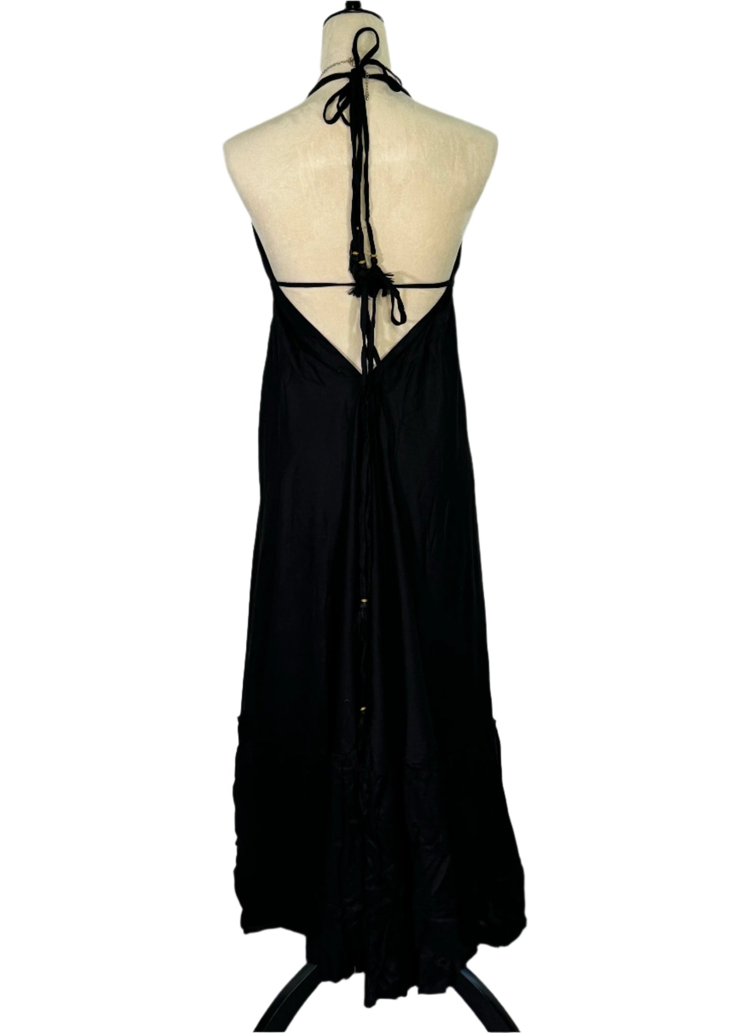 Bohemian Long Dress- Black