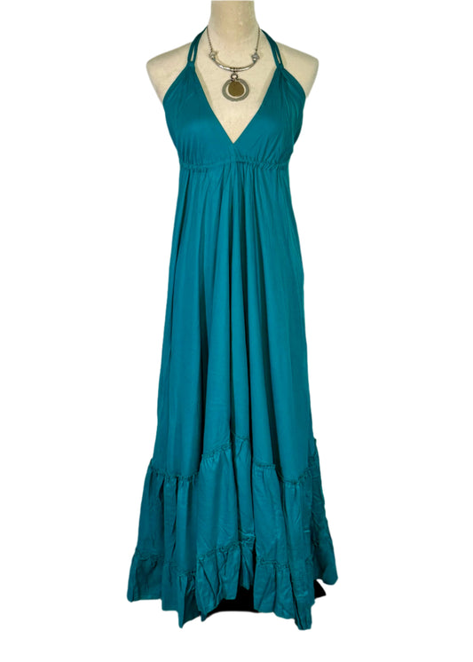 Bohemian Long Dress- Teal