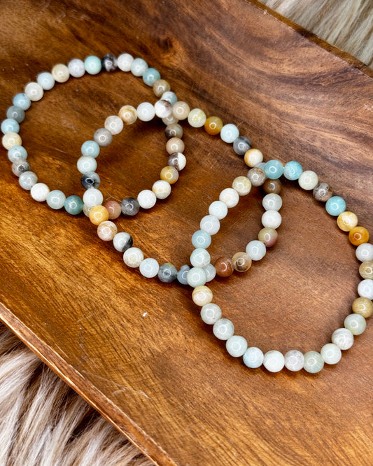 Amazonite 6mm Sphere Bracelet