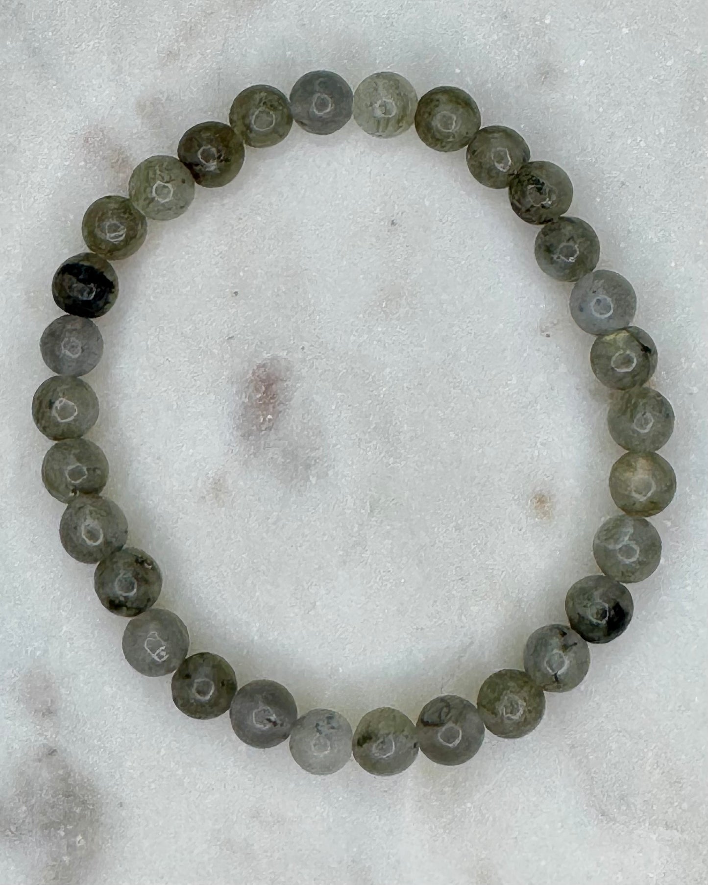 Labradorite 6mm Sphere Bracelet