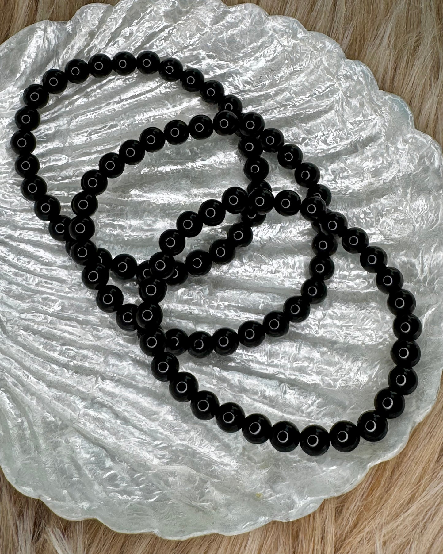 Onyx 6mm Sphere Bracelet