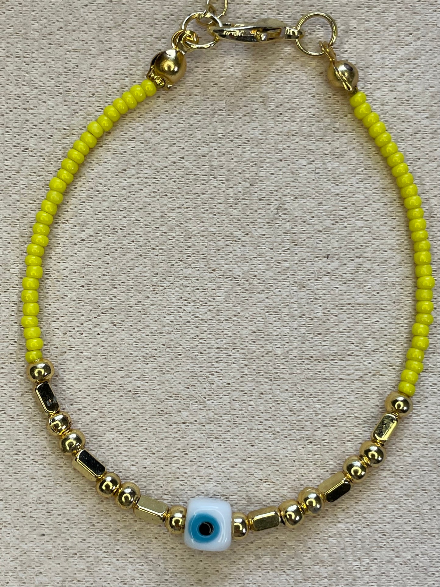 Gold Plated Evil Eye Bracelet