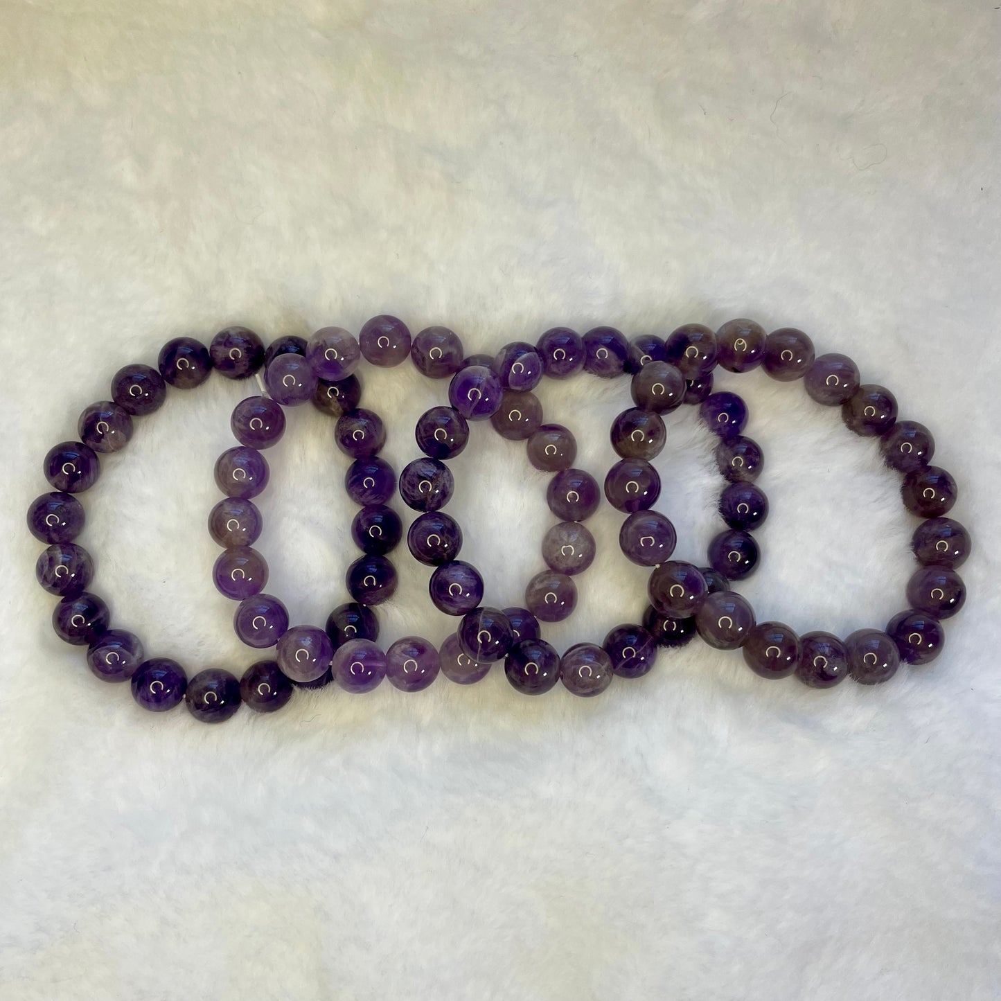 Amethyst 10mm Sphere Bracelet