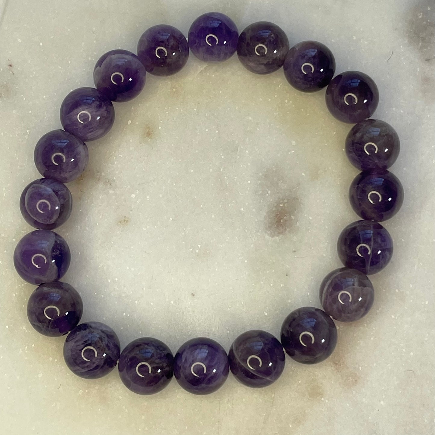 Amethyst 10mm Sphere Bracelet