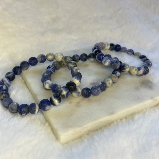 Sodalite 8mm Sphere Bracelet