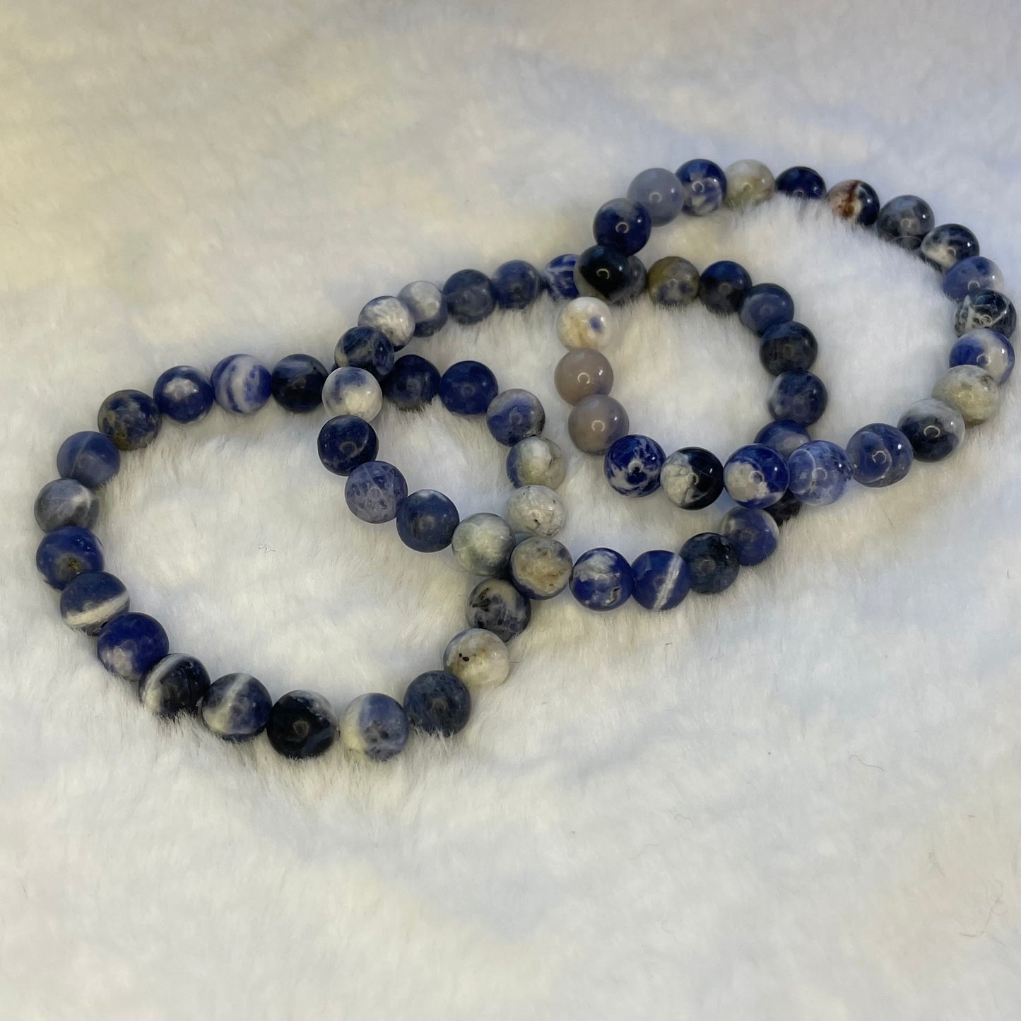 Sodalite 8mm Sphere Bracelet