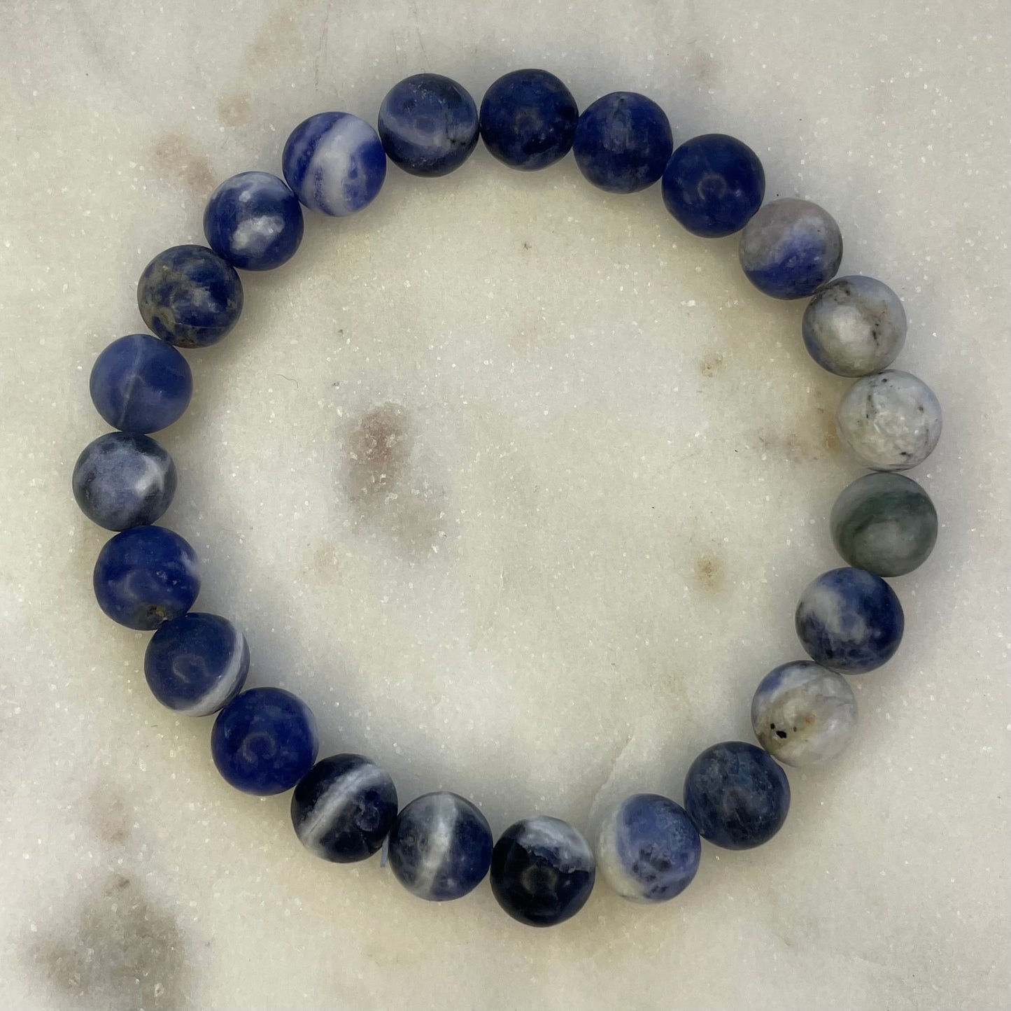 Sodalite 8mm Sphere Bracelet