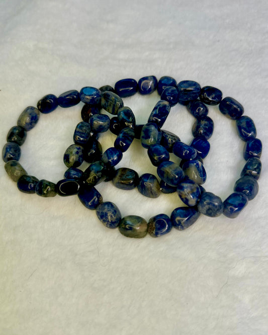 Sodalite Jellybean Bracelet