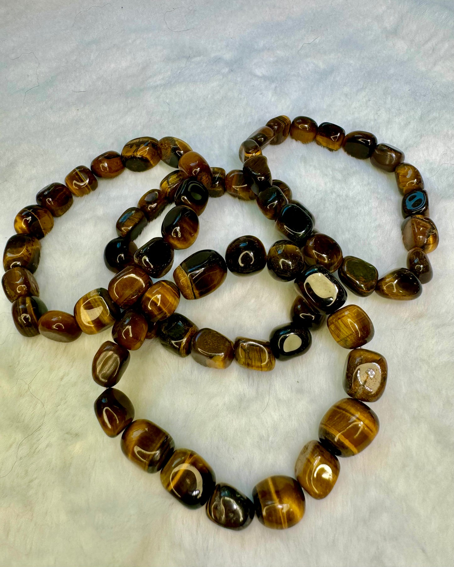 Tiger Eye Jellybean Bracelet