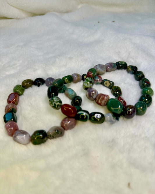 Fancy Jasper Jellybean Bracelet