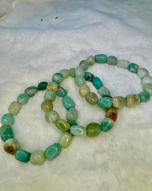 Amazonite Jellybean Bracelet